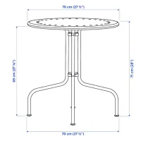 Набор садовой мебели Ikea Lacko/Froson/Duvholmen 2 Металл / Металл / Металл / Серый photo 4