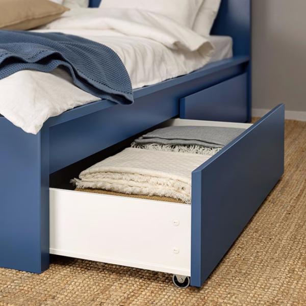 Pat Ikea Malm/Lindbaden 2 140 x 200 cm / Masiv / Blue photo 3