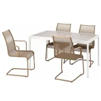 Набор мебели для террасы Ikea Segeron/Vasman 4  Металл / Пластик / Металл / Бежевый