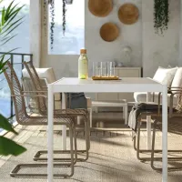 Set mobilă terasă Ikea Segeron/Vasman 4 Metal / Plastic / Metal / Beige photo 7