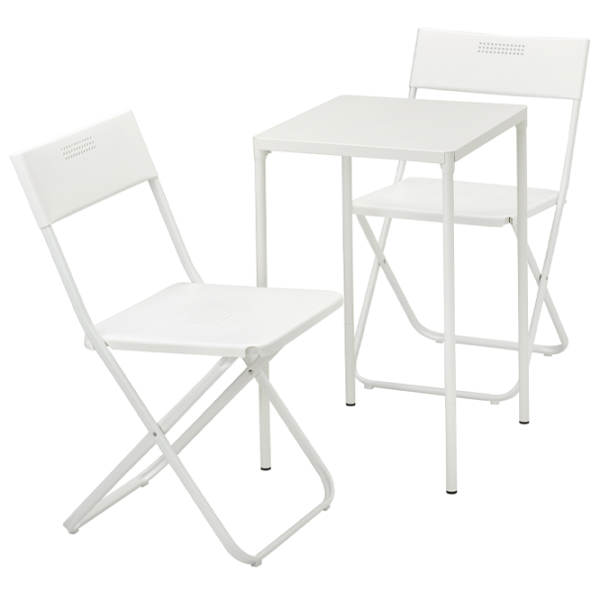 Set mobilă grădină Ikea Fejan 1+2  Plastic / Plastic / Plastic / White photo 1