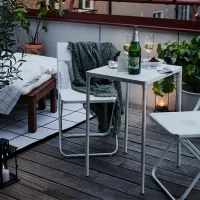 Set mobilă grădină Ikea Fejan 1+2 Plastic / Plastic / Plastic / White photo 3