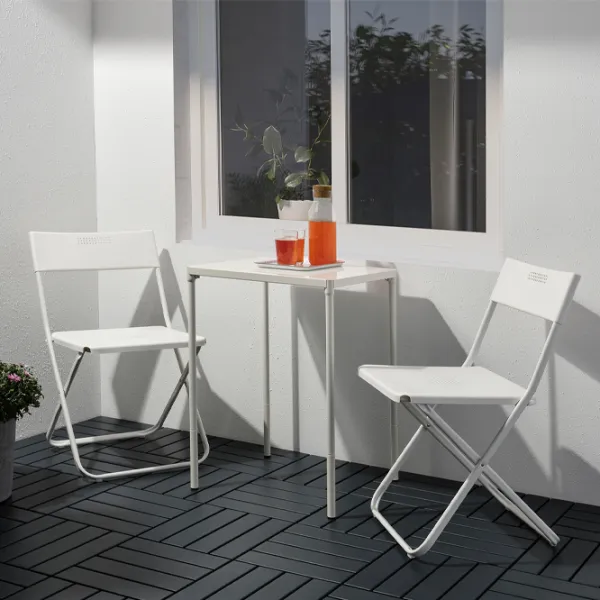 Set mobilă grădină Ikea Fejan 1+2  Plastic / Plastic / Plastic / White photo 4