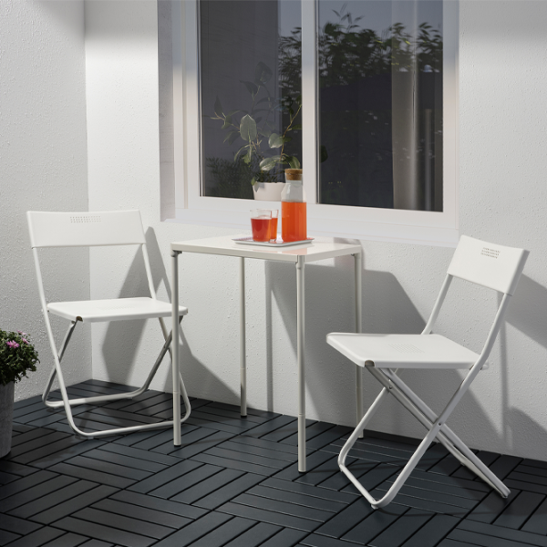 Set mobilă grădină Ikea Fejan 1+2  Plastic / Plastic / Plastic / White photo 4