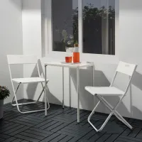 Set mobilă grădină Ikea Fejan 1+2 Plastic / Plastic / Plastic / White photo 4