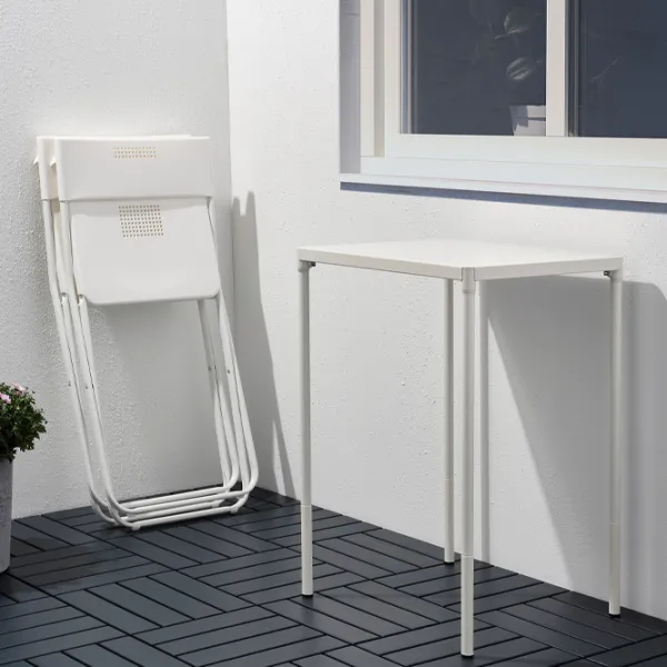 Set mobilă grădină Ikea Fejan 1+2  Plastic / Plastic / Plastic / White photo 5
