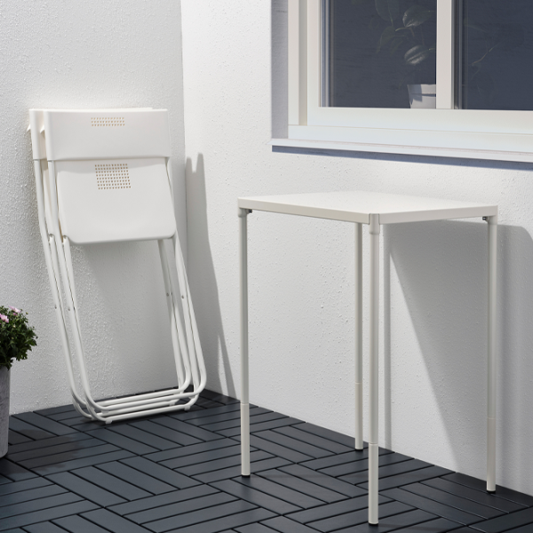 Set mobilă grădină Ikea Fejan 1+2  Plastic / Plastic / Plastic / White photo 5
