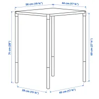 Set mobilă grădină Ikea Fejan 1+2 Plastic / Plastic / Plastic / White photo 6