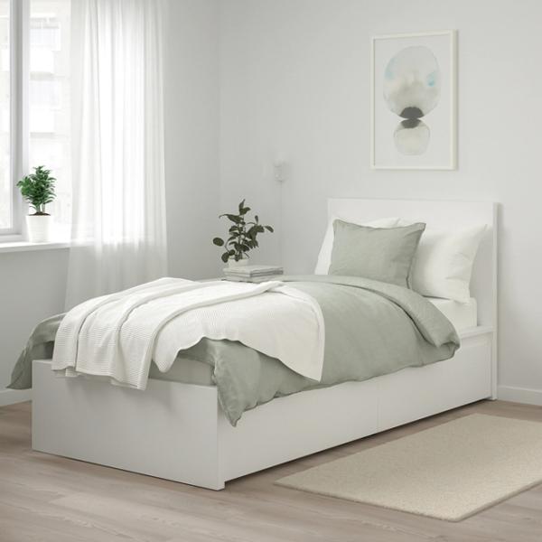 Pat Ikea Malm 2 90 x 200 cm / Furnir / White photo 2 Pat Ikea Malm 2 90 x 200 cm / Furnir / White photo 2