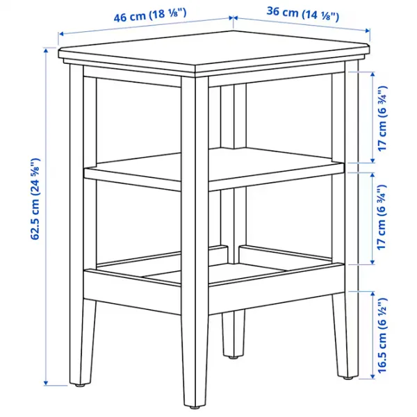 Măsuță de cafea Ikea Idanas 5671392 White photo 5