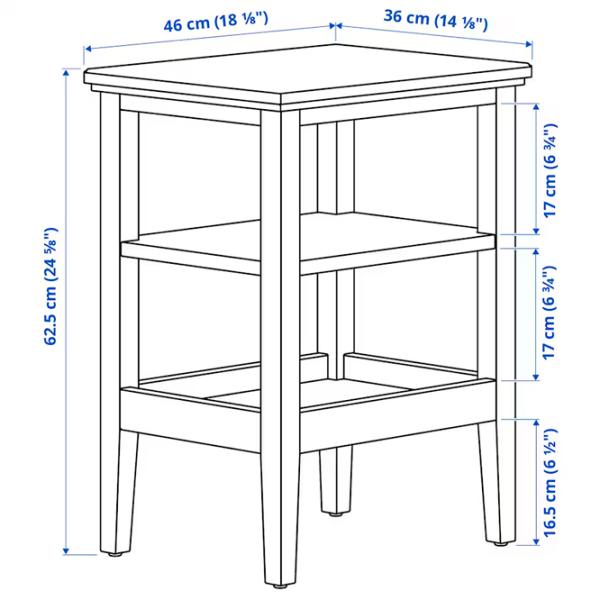 Măsuță de cafea Ikea Idanas 5671392 White photo 5