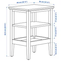 Журнальный столик Ikea Idanas 5671392 Белый photo 5