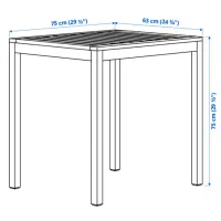 Набор садовой мебели Ikea Nammaro 2 Дерево / Дерево / Дерево / Светло-коричневый photo 4