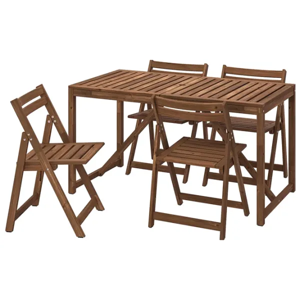 Set mobilă grădină Ikea Nammaro 4  Lemn / Lemn / Lemn / Light Brown photo 1
