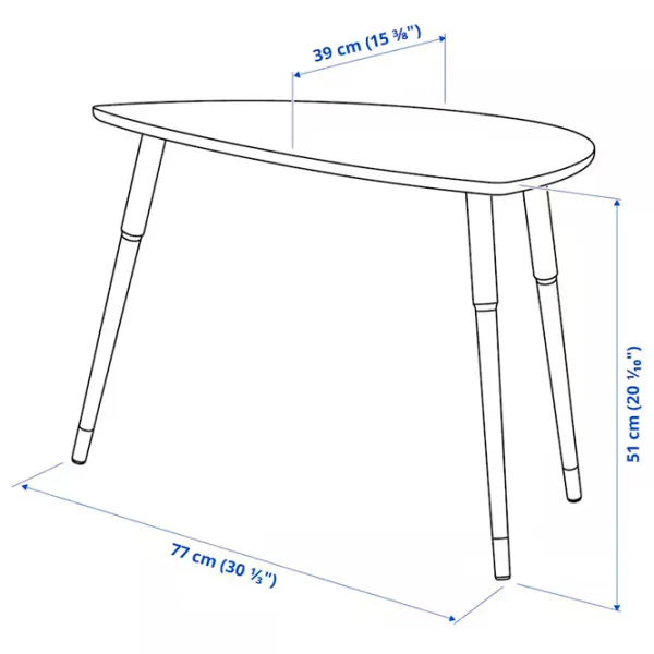 Журнальный столик Ikea Lovbacken 5671381 Оранжевый photo 5