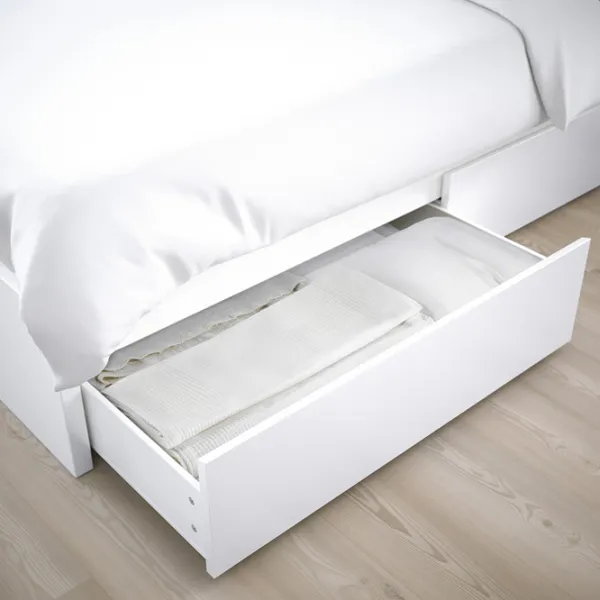 Кровать Ikea Malm 2 160 x 200 см / Шпон / Белый photo 3