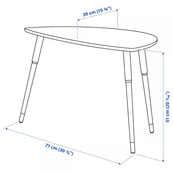 Măsuță de cafea Ikea Lovbacken 5671381 Blue photo 5