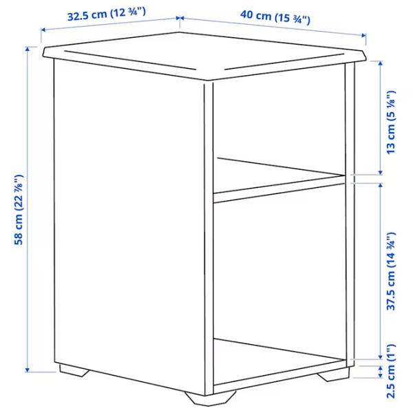 Măsuță de cafea Ikea Skruvby 5657487 Dark Blue photo 6