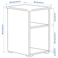 Măsuță de cafea Ikea Skruvby 5657487 Dark Blue photo 6