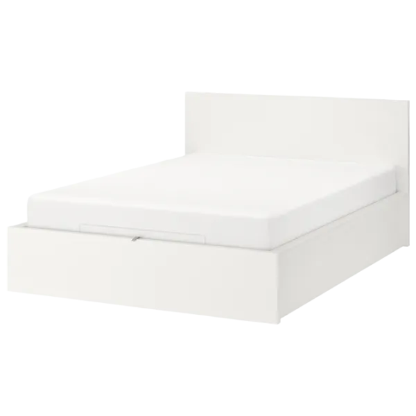 Кровать Ikea Malm 140 x 200 см / Массив / Белый photo 1