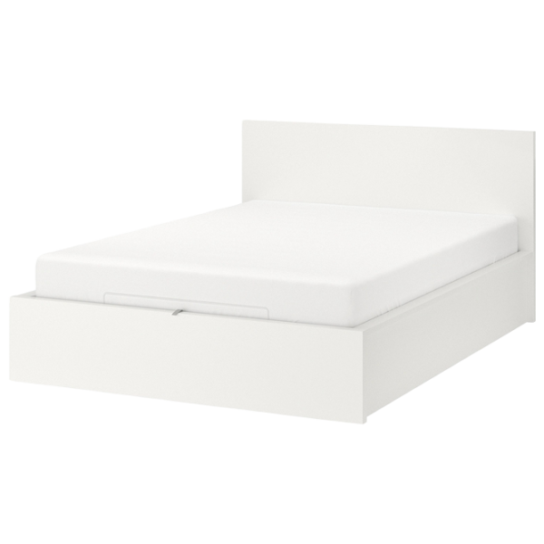 Кровать Ikea Malm 140 x 200 см / Массив / Белый photo 1