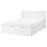 Кровать Ikea Malm 140 x 200 см / Массив / Белый