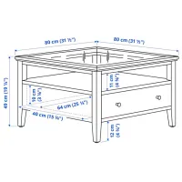 Măsuță de cafea Ikea Idanas 5691207 Dark Brown photo 5
