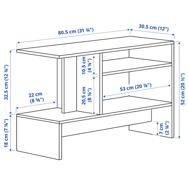 Măsuță de cafea Ikea Holmerud 5691208 Dark Brown photo 8