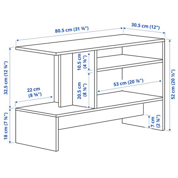Măsuță de cafea Ikea Holmerud 5691208 Dark Brown photo 8
