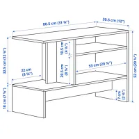 Măsuță de cafea Ikea Holmerud 5691208 Dark Brown photo 8