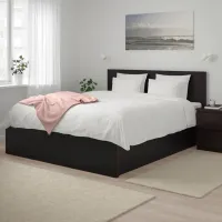 Кровать Ikea Malm 140 x 200 см / Массив / Черный photo 2