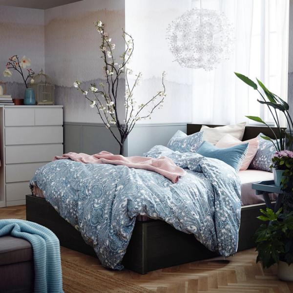 Кровать Ikea Malm 140 x 200 см / Массив / Черный photo 4