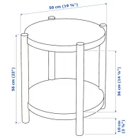 Măsuță de cafea Ikea Listerby 5671380 Dark Brown photo 5
