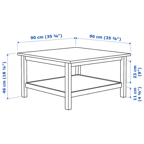 Măsuță de cafea Ikea Hemnes 5290167 Dark Brown photo 5