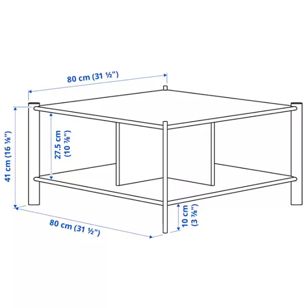 Măsuță de cafea Ikea Jattesta 5671378 Black photo 4