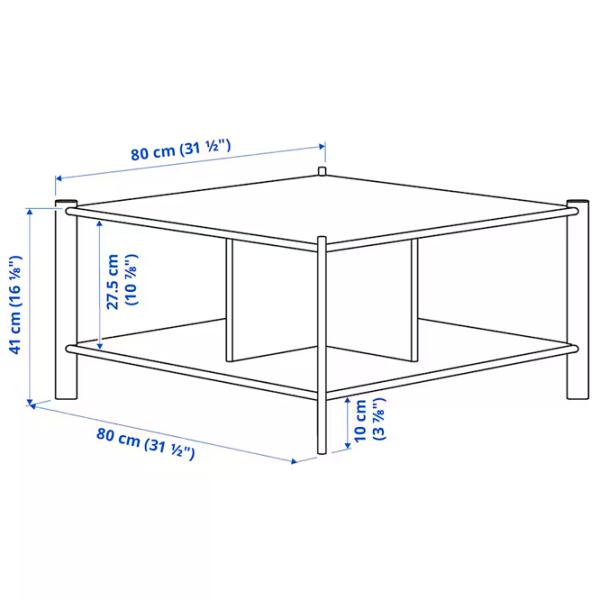 Măsuță de cafea Ikea Jattesta 5671378 Black photo 4
