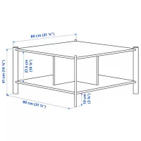 Журнальный столик Ikea Jattesta 5671378 Черный photo 4