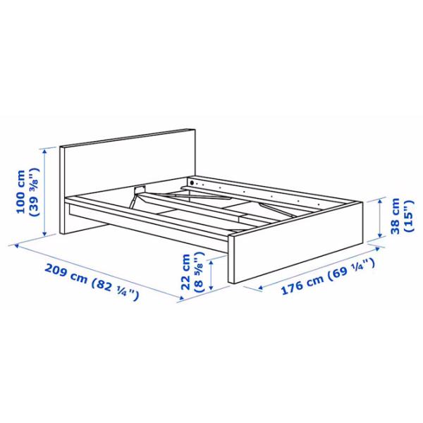 Pat Ikea Malm 160 x 200 cm / PAL / Wood photo 6 Pat Ikea Malm 160 x 200 cm / PAL / Wood photo 6