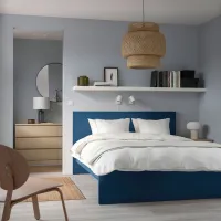 Кровать Ikea Malm 140 x 200 см / Массив / Синий photo 6