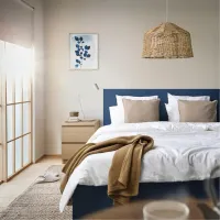 Кровать Ikea Malm 140 x 200 см / Массив / Синий photo 7