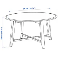 Măsuță de cafea Ikea Kragsta 5290177 White photo 5