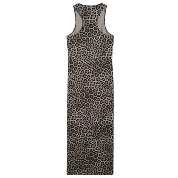 Платье для женщин Puma Wardrobe Ess Leo Luxe Slim All-Over Print  L / Black Gray photo 3