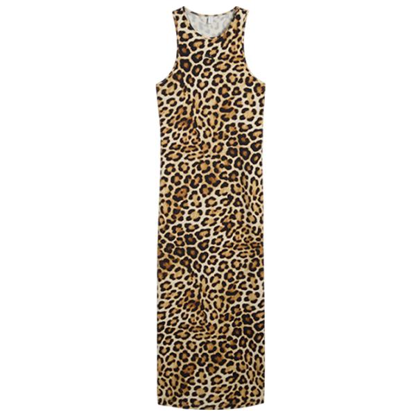 Платье для женщин Puma Wardrobe Ess Leo Luxe Slim All-Over Print  XS / Бежевый Черный photo 1