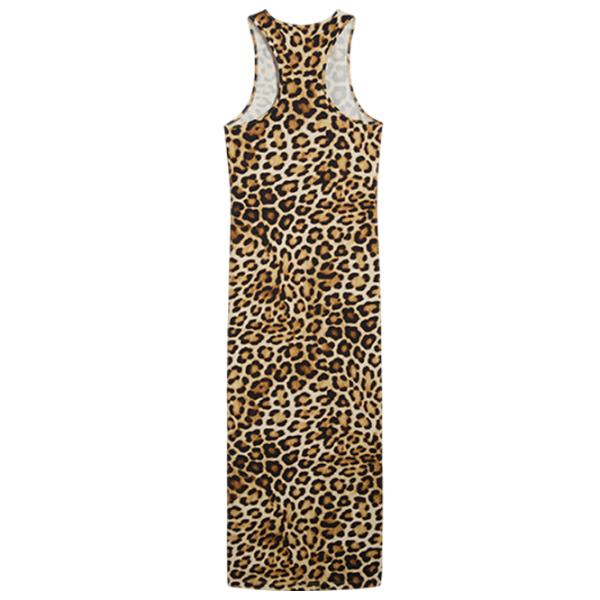 Платье для женщин Puma Wardrobe Ess Leo Luxe Slim All-Over Print  XL / Бежевый Черный photo 2