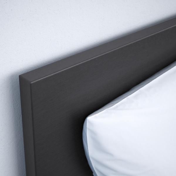 Кровать Ikea Malm/Luroy 2 90 x 200 см / Массив / Черный photo 5