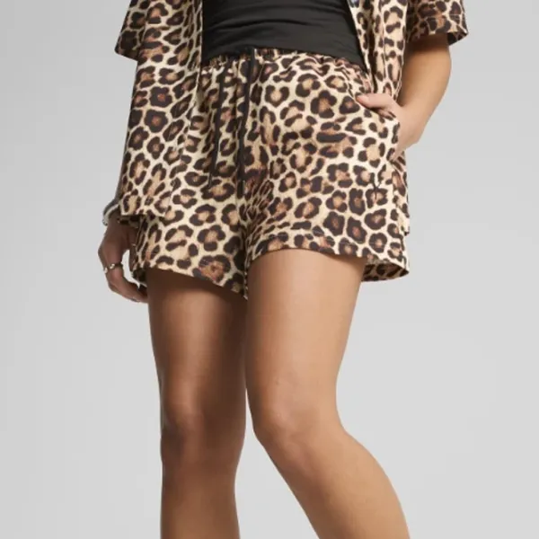 Шорты для женщин Puma PU63234187  XS / Коричневый photo 2