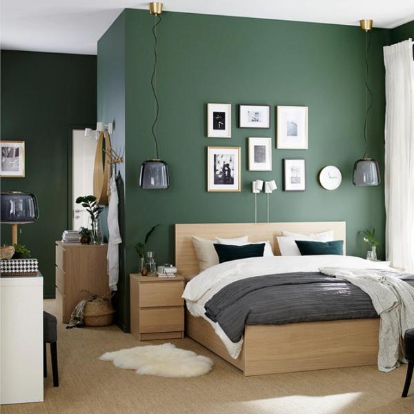 Кровать Ikea Malm Luroy 2 140 x 200 см / Шпон / Wood photo 5