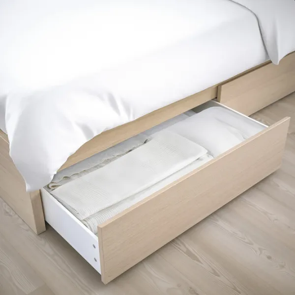Кровать Ikea Malm Luroy 2 160 x 200 см / Шпон / Wood photo 8