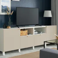 Тумба под телевизор Ikea Besta 74 x 240 x 42см / МДФ photo 2