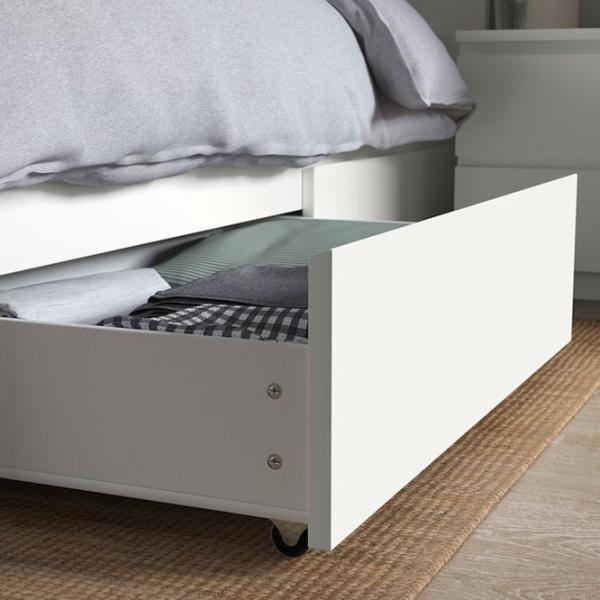 Кровать Ikea Malm Luroy 2 160 x 200 см / Шпон / Белый photo 6